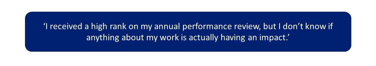 employee quote - high performance review